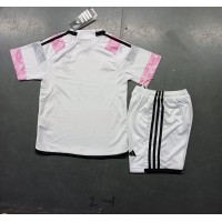 Camisa de Futebol Juventus Equipamento Secundário Infantil 2024-25 Manga Curta (+ Calças curtas)